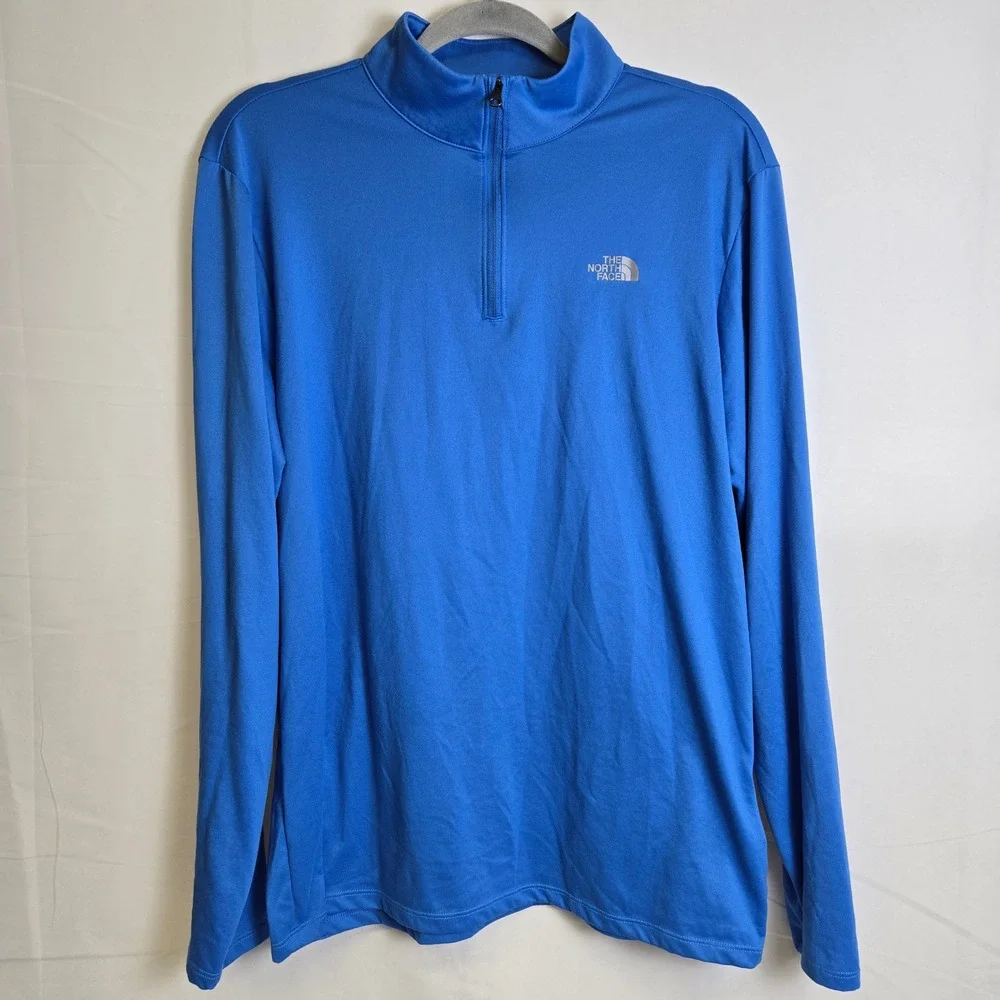 The North Face Elevation 1/4 Zip Long Sleeve Shirt, Gorpcore,‎ Blue, Medium